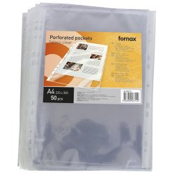 Genotherm lefűzhető A4, 90 micron, víztiszta XL ( 220x300mm,) Fornax 50 db/csomag, Író- irodaszer, papíráru Fornax