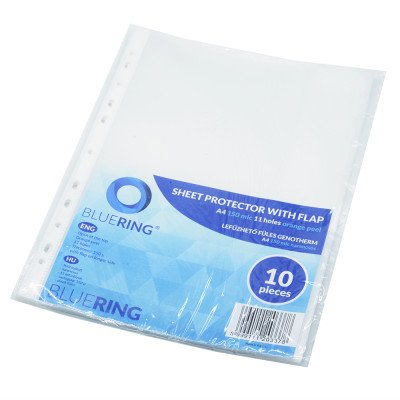 Genotherm lefűzhető, A4, 150 micron oldalt füles Bluering® 10 db/csomag,