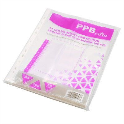 Genotherm lefűzhető, A4, 50 micron víztiszta PPB Extra 100 db/csomag,