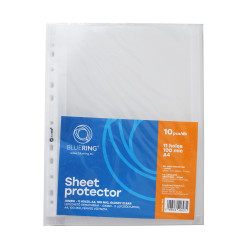 Genotherm lefűzhető, A4, 100 micron jumbo víztiszta Bluering® 10 db/csomag, Író- irodaszer, papíráru Bluering