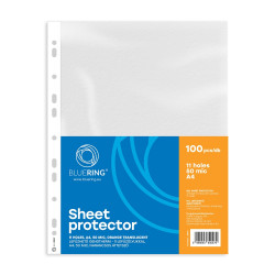 Genotherm lefűzhető, A4, 50 micron narancsos Bluering® 100 db/csomag, Író- irodaszer, papíráru Bluering