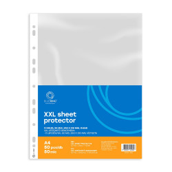 Genotherm lefűzhető, A4, XXL 50 micron 250x310mm, extra SZÉLES víztiszta Bluering® 50 db/csomag Író- irodaszer, papíráru Bluering