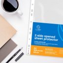 Genotherm lefűzhető, A4, 60 micron kétoldalt (felül és belül) nyitott narancsos Bluering® 100 db/csomag,