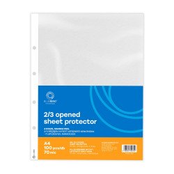 Genotherm lefűzhető, A4, 70 micron narancsos belül 2/3 részben nyitott Bluering® 100 db/csomag, Író- irodaszer, papíráru Bluering
