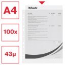 Genotherm lefűzhető A4, 43 micron narancsos Esselte Standard 100 db/csom