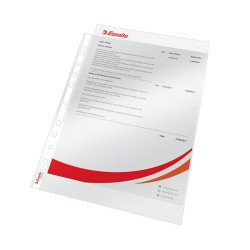 Genotherm lefűzhető A4, 75 micron víztiszta 56113 Esselte Luxus 100 db/csom Író- irodaszer, papíráru Esselte
