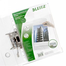 Genotherm lefűzhető, A4, 170 micron jumbo narancsos felül behajtható fülel Leitz 5 db/csom Író- irodaszer, papíráru Leitz