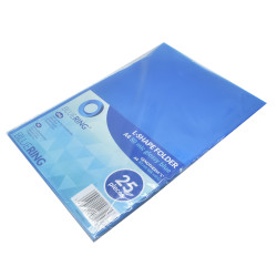 Genotherm `L` A4, 80 micron kék 25 db/csomag, Bluering®, Író- irodaszer, papíráru Bluering