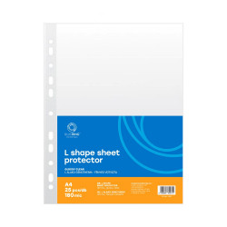Genotherm `L` A4, 180 micron víztiszta Bluering® 25 db/csomag, Író- irodaszer, papíráru Bluering