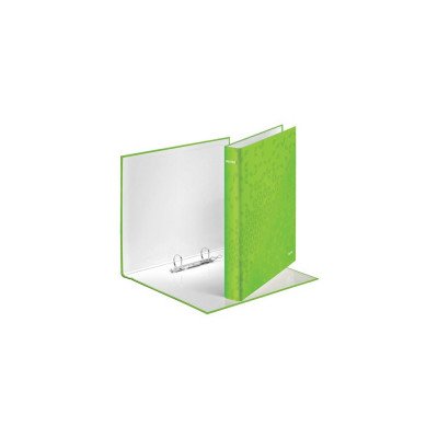Gyűrűskönyv A4, Maxi 4cm, 2 gyűrű, D alakú, karton Leitz Wow zöld Gyűrűskönyv A4, Maxi 4cm, 2 gyűrű, D alakú, karton Leitz Wow zöld