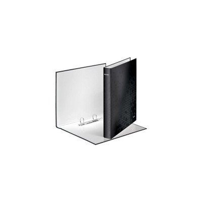 Gyűrűskönyv A4, Maxi 4cm, 2 gyűrű, D alakú, karton Leitz Wow fekete Gyűrűskönyv A4, Maxi 4cm, 2 gyűrű, D alakú, karton Leitz Wow fekete