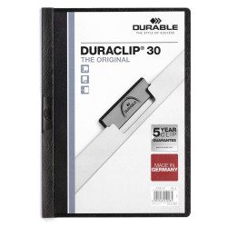 Klip mappa 30lap Durable Duraclip®, fekete