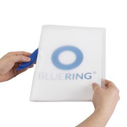 Gyorsfűző klip mappa A4, műanyag 30laphoz műanyag klippes Bluering® kék Író- irodaszer, papíráru Bluering