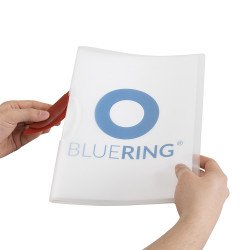 Gyorsfűző klip mappa A4, műanyag 30laphoz műanyag klippes Bluering® piros Író- irodaszer, papíráru Bluering