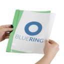 Gyorsfűző klip mappa A4, műanyag 30laphoz fém klippes Bluering® zöld