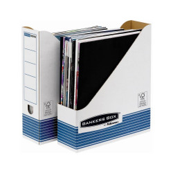 Iratpapucs 8cm, karton, Bankers Box System by Fellowes® 10 db/csomag, kék Író- irodaszer, papíráru Fellowes