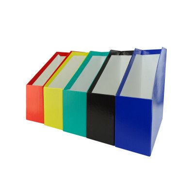 Iratpapucs 9cm, karton, lakkozott Bluering® kék