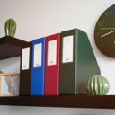 Iratpapucs 9cm, PVC lapraszerelet Bluering®, fekete