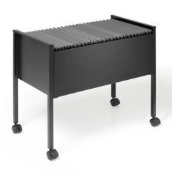 Függőmappa tároló, A4, görgős Durable Eco 80 fekete Író- irodaszer, papíráru Durable