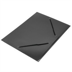 Gumis mappa A4, 400g. karton Fornax Glossy fekete Író- irodaszer, papíráru Fornax