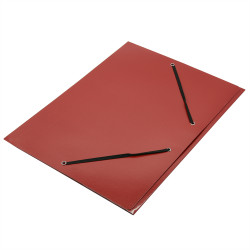 Gumis mappa A4, 400g. karton Fornax Glossy piros Író- irodaszer, papíráru Fornax