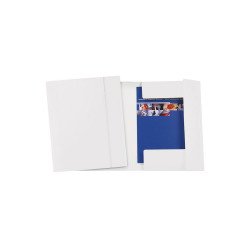 Gumis mappa A4, 600g. FC karton Fornax Glossy fehér Író- irodaszer, papíráru Fornax