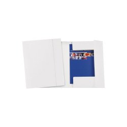 Gumis mappa A4, 600g. FC karton Fornax Glossy fehér Író- irodaszer, papíráru Fornax