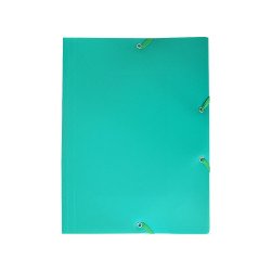 Gumis mappa A4, műanyag Bluering® zöld Író- irodaszer, papíráru Bluering