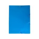 Gumis mappa A4, műanyag Bluering® kék