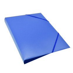 Gumis mappa A4, műanyag gerincvastagított 30mm, Bluering® kék Író- irodaszer, papíráru Bluering
