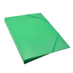 Gumis mappa A4, műanyag gerincvastagított 30mm, Bluering® zöld Író- irodaszer, papíráru Bluering