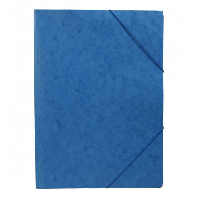 Gumis mappa A4, festett prespán mintás karton Bluering® kék