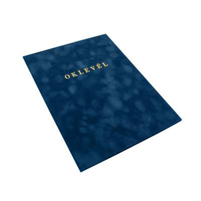 Oklevéltartó A4, prémium, arany nyomattal, Bluering® kék Oklevéltartó A4, prémium, arany nyomattal, Bluering® kék