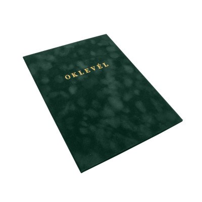 Oklevéltartó A4, prémium, arany nyomattal, Bluering® zöld Oklevéltartó A4, prémium, arany nyomattal, Bluering® zöld