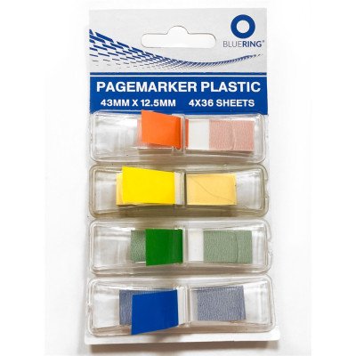 Jelölőcímke 12,5x43mm, 4x36lap, műanyag adagolóban Bluering® Jelölőcímke 12,5x43mm, 4x36lap, műanyag adagolóban Bluering®