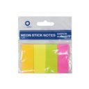 Jelölőcímke 20x50mm, 4x40lap, papír, vegyes neon színek Bluering®
