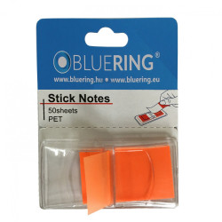 Jelölőcímke 25x45mm, 50lap, műanyag Bluering® narancs Író- irodaszer, papíráru Bluering