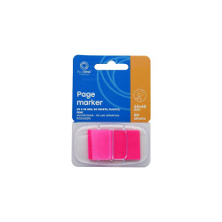Jelölőcímke 25x45mm, 50lap, műanyag Bluering® pink Író- irodaszer, papíráru Bluering