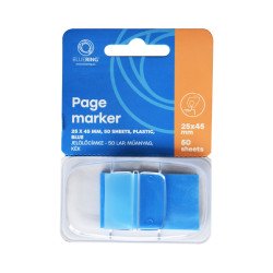 Jelölőcímke 25x45mm, 50lap, műanyag Bluering® világoskék Író- irodaszer, papíráru Bluering