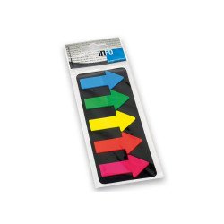Jelölőcímke 25x45mm, 5x25lap, műanyag nyíl Info Notes kék zöld sárga narancssárga rózsaszín Író- irodaszer, papíráru Info Notes