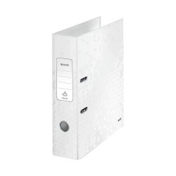 Iratrendező A4, 8cm, karton Leitz 180 Wow fehér Író- irodaszer, papíráru Leitz