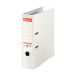 Iratrendező A4, 8cm, PP élvédő sínnel, Esselte Standard Plus Vivida fehér Író- irodaszer, papíráru Esselte