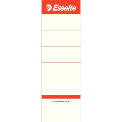 Cserecímke iratrendezőhöz, kétoldalas 50x158mm, Esselte fehér 10 db/csom