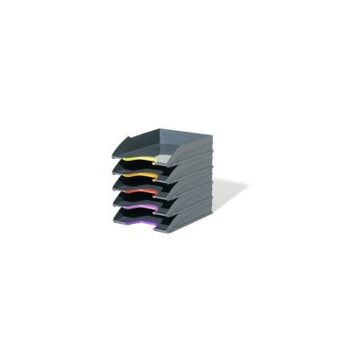 Irattálca műanyag 5 db/szett 770557 Durable Varicolor® antracit Irattálca műanyag 5 db/szett 770557 Durable Varicolor® antracit