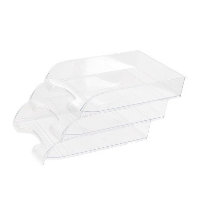 Irattálca műanyag 550 extra széles 345x270x67mm, Bluering®, víztiszta Irattálca műanyag 550 extra széles 345x270x67mm, Bluering®, víztiszta