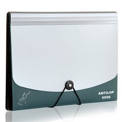 Irattartó mappa, harmonikamappa, 12 rekeszes, műanyag Antilop, zöld Író- irodaszer, papíráru Antilop