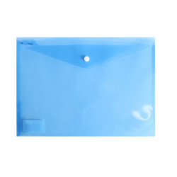 Irattartó tasak A4, PP patentos Bluering® transzparens kék Író- irodaszer, papíráru Bluering
