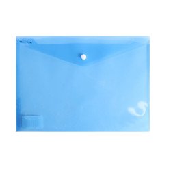 Irattartó tasak A4, PP patentos Bluering® transzparens kék Író- irodaszer, papíráru Bluering