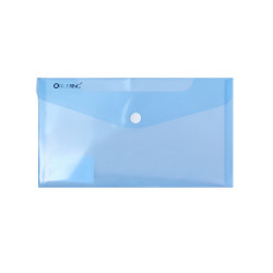 Irattartó tasak DL `csekk` patentos PP Bluering® transzparens kék Író- irodaszer, papíráru Bluering
