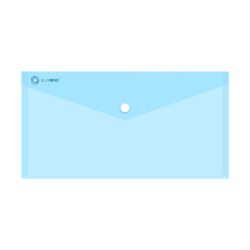 Irattartó tasak DL `csekk` patentos PP Bluering® transzparens kék Író- irodaszer, papíráru Bluering